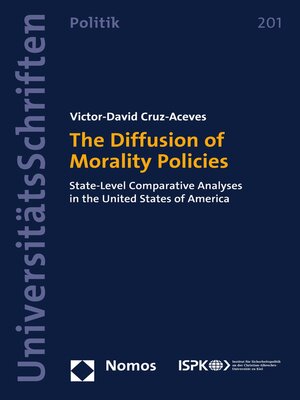 cover image of The Diffusion of Morality Policies